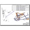 long pipe reinforce chassis front left