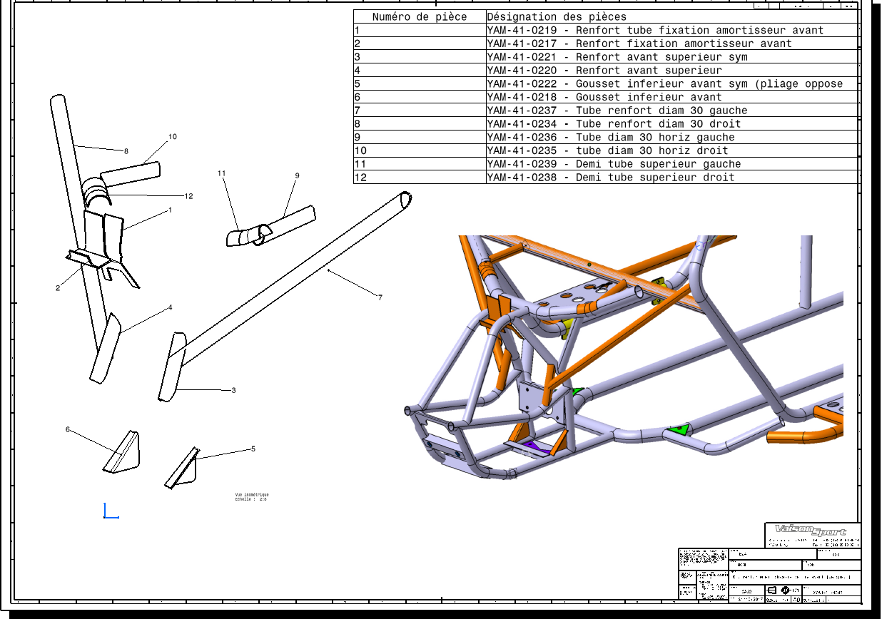 reinforcement kit chassis front - YXZSport.com